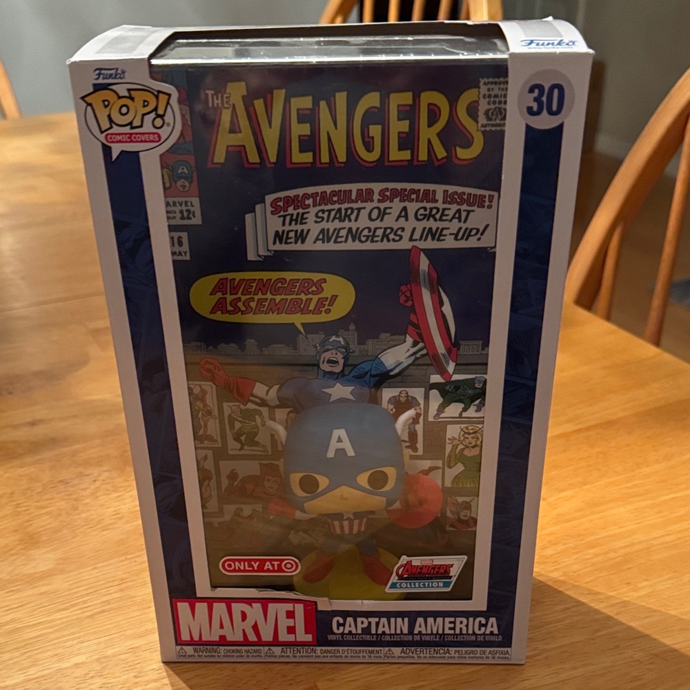 New in box Captain America Funko Pop Comic Covers